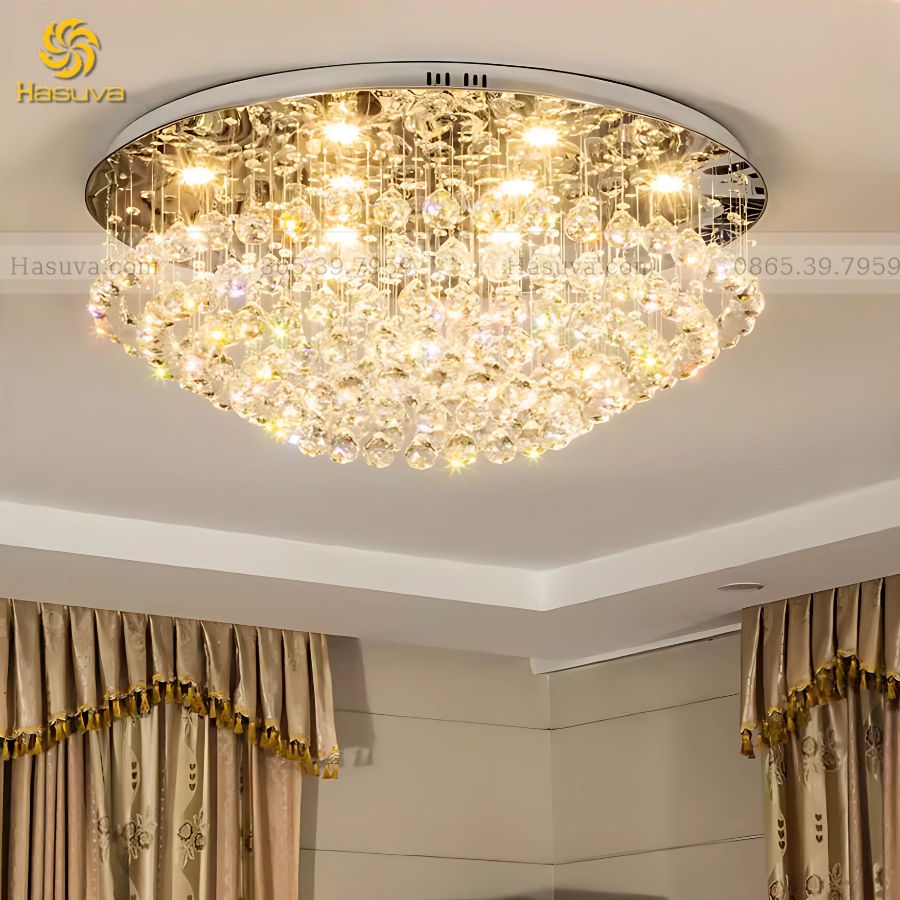 Đèn Ốp Trần Pha Lê 855